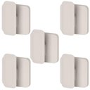 Ver imagem 1 de Kit 5 Ganchos Organizadores de Parede Multiuso Adesivo Ganchinhos Pendurar ou Eleve Bege
