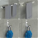 Ver imagem 1 de Kit Acessórios Para Banheiro Cromado 4 Peças Plus