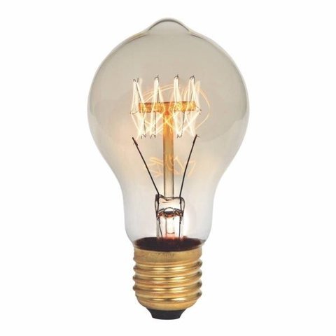 Kit com 2 Peças da Lâmpada Filamento de Carbono A60 2300k 40w E27 - G-light