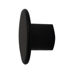 Pino Suporte para Espelho Adnet Pendurador de Casaco de Parede Aço Carbono 1,5cm Preto - 6