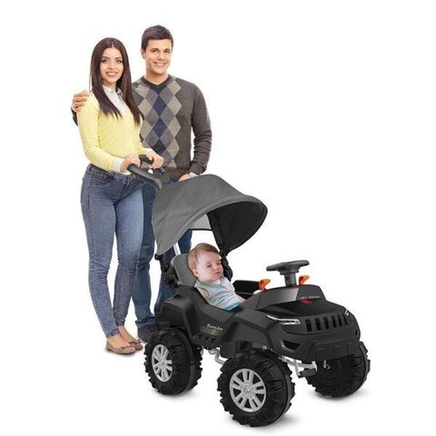 Superjipe Reclinável com Capota Passeio e Pedal (preto) 587