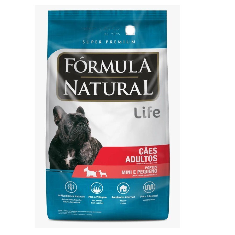 Ração Fórmula Natural Life Cães Adultos Portes Pequeno 15 Kg