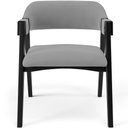 Ver imagem 3 de Kit 4 Cadeiras Sala de Jantar Estar Living Estofada Suran L02 Preto Suede Cinza - Lyam Decor
