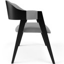 Ver imagem 6 de Kit 4 Cadeiras Sala de Jantar Estar Living Estofada Suran L02 Preto Suede Cinza - Lyam Decor