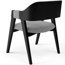 Ver imagem 7 de Kit 4 Cadeiras Sala de Jantar Estar Living Estofada Suran L02 Preto Suede Cinza - Lyam Decor