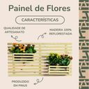 Ver imagem 2 de Painel Floreira Treliça Decorativa para Vasos e Cachepots Horizontal 100x50