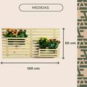 Ver imagem 3 de Painel Floreira Treliça Decorativa para Vasos e Cachepots Horizontal 100x50