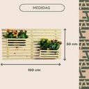 Ver imagem 3 de Painel Floreira Treliça Decorativa para Vasos e Cachepots Horizontal 100x50