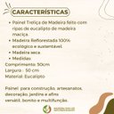 Ver imagem 4 de Painel Treliça Vertical de Madeira Eucalipto 50x50cm para Jardim Verticais, Horta Suspensa