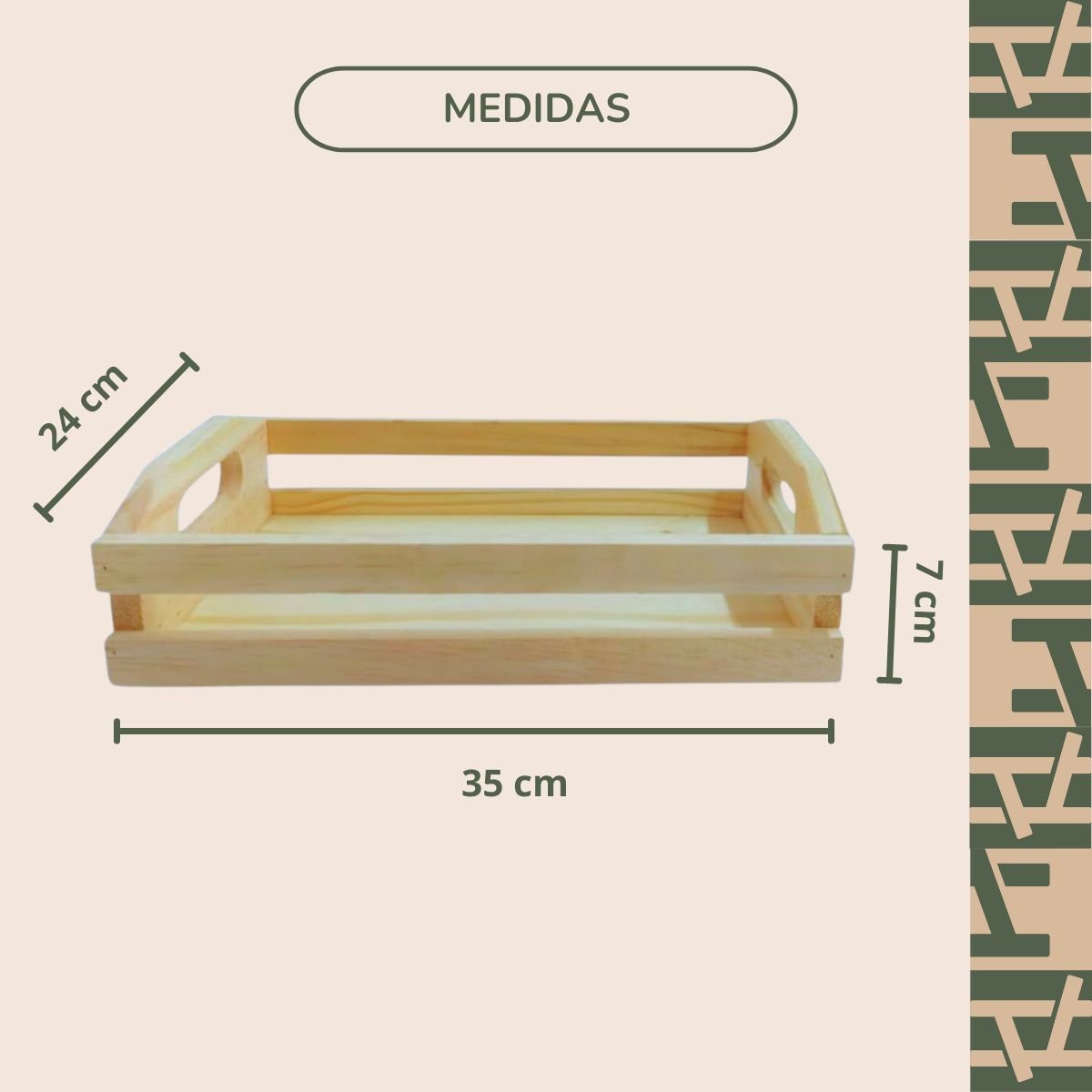 Mini Caixote Repac Madeiras Pinus 35x24x7 - 5