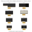 Ver mais imagens de Armário de Cozinha Modulada Completa com Balcão 190cm Veneza Multimóveis MP2422 Preto