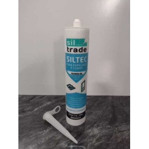 Silicone Siltrade Fixa Cubas Espelhos Branco 390g