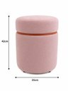 Ver imagem 2 de Puff com Cinta Superior Cobre Fosco Nude Rose - Let Móveis