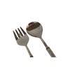 Jogo para Salada Inox e Madreperola Quadrado Colher e Garfo - 4
