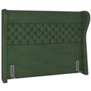 Ver imagem 1 de Cabeceira Cama Box King 195 Cm P05 Madrid Couríssimo Verde Musgo - Lyam Decor