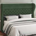 Ver imagem 5 de Cabeceira Cama Box King 195 Cm P05 Madrid Couríssimo Verde Musgo - Lyam Decor