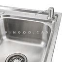 Ver imagem 4 de Cuba para cozinha gourmet pia dupla aço inox com acessórios e sifão Ticunas Pingoo.casa