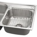 Ver imagem 5 de Cuba para cozinha gourmet pia dupla aço inox com acessórios e sifão Ticunas Pingoo.casa