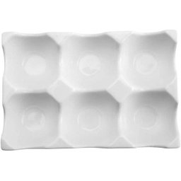 Porta Ovos Bancada Cozinha Cerâmica para 6 Ovos - 4