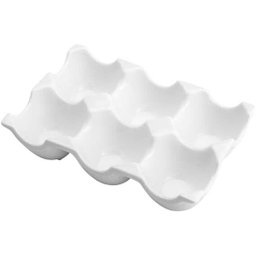 Porta Ovos Bancada Cozinha Cerâmica para 6 Ovos - 1