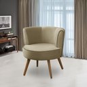 Ver imagem 2 de Poltrona para Sala Decorativa Bela Suede Bege Rover & Beato