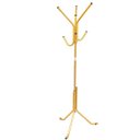 Ver imagem 1 de Cabideiro De Chão Pintura Eletrostática Dourado Verniz Grande – 67X175 Cm