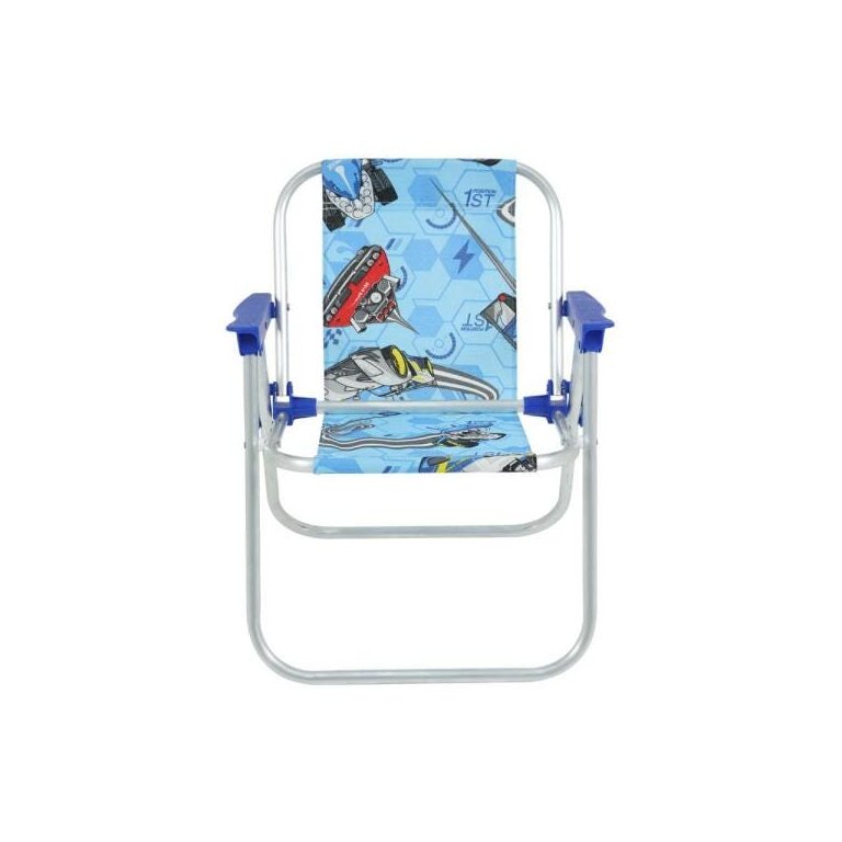 Cadeira Infantil Alumínio Praia Barbie e Hot Wheels Bel - Hot Wheels - Azul