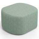 Ver imagem 2 de Puff Decorativo Orgânico para Living Quarto 70cm Doha W01 Linho Verde Menta - Lyam Decor