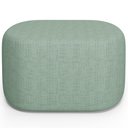 Ver imagem 3 de Puff Decorativo Orgânico para Living Quarto 70cm Doha W01 Linho Verde Menta - Lyam Decor