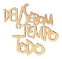 Ver imagem 2 de Kit Quadro Decorativo - Deus É Bom o Tempo Todo 2un - Crú