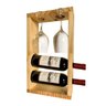 Adega Suporte Porta Vinhos e Taças Compacta e Portátil Rústica - Palleter - 1