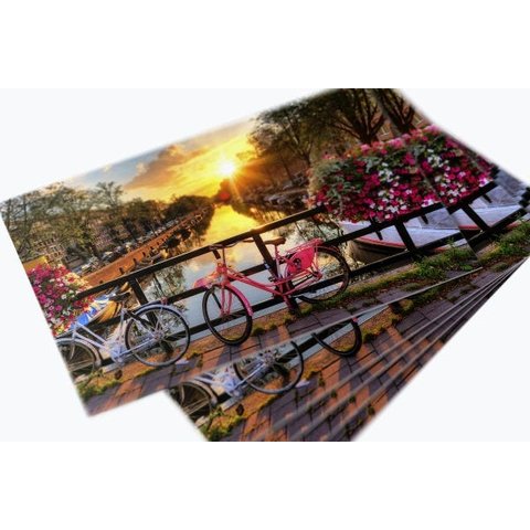 Kit De Jogo Americano Com 6uni. Flores