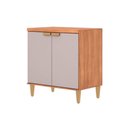 Ver imagem 1 de Balcão Cozinha Modulado Elena c/2 Portas 80cm Cinamomo/Off White MGM