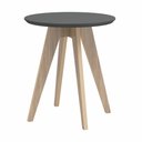 Ver imagem 1 de Mesa de Canto Retrô TB38 Dalla Costa:Grafite com Carvalho