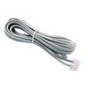 Cordão Telefônico Liso 4 Vias 2m Cinza Kit Econômico com 20 - 1