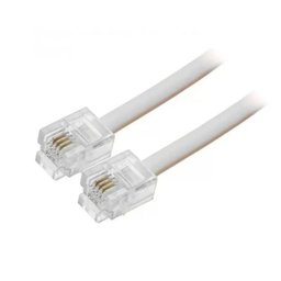 Cordão Telefônico Liso 4 Vias 2m Cinza Kit Econômico com 20 - 5