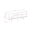 Ver imagem 4 de Rack para TV até 55 Polegadas 2 Portas Pés Retrô Lisboa Marrom Bege