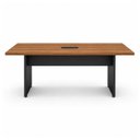 Ver imagem 7 de Mesa de Reunião 2,00×0,90m com Caixa de Tomada - Workstart - Nogal Sevilha/Preto - 21403