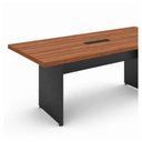 Ver imagem 2 de Mesa de Reunião 2,00×0,90m com Caixa de Tomada - Workstart - Nogal Sevilha/Preto - 21403