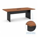 Ver imagem 4 de Mesa de Reunião 2,00×0,90m com Caixa de Tomada - Workstart - Nogal Sevilha/Preto - 21403
