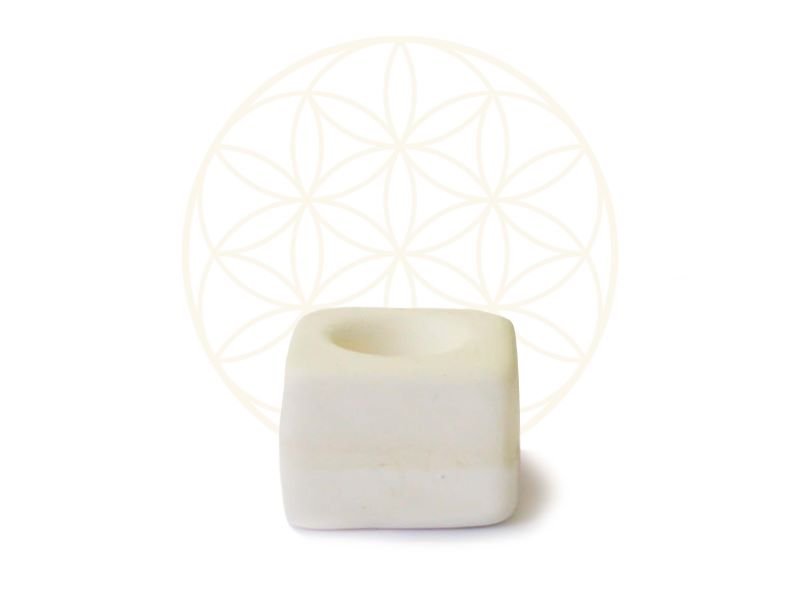 Aromatizador de Cerâmica Cubo (branco)