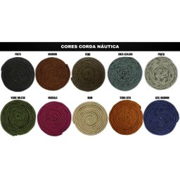 Jogo de Mesa com 4 cadeiras - Corda Náutica - 6