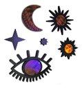 Ver imagem 1 de Conjunto Espelho Místico Celestial Esotérico Decorativo