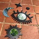 Ver mais imagens de Conjunto Espelho Místico Celestial Esotérico Decorativo