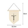 Kit com 3 Flâmulas Decorativas com Frases Inspiradoras - 4