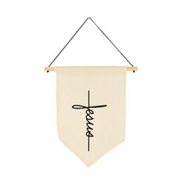 Kit com 3 Flâmulas Decorativas com Frases Inspiradoras - 1