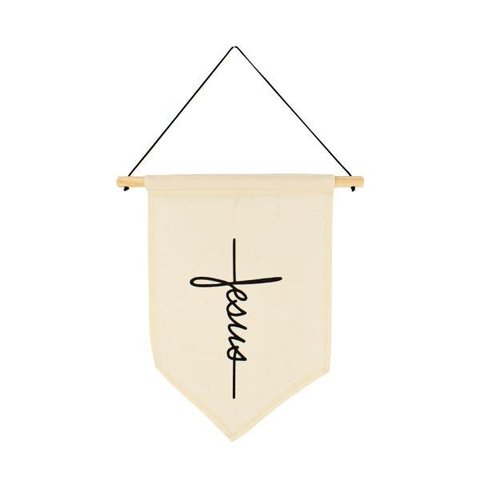 Kit com 3 Flâmulas Decorativas com Frases Inspiradoras