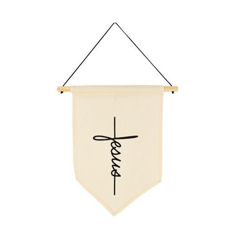 Kit com 3 Flâmulas Decorativas com Frases Inspiradoras