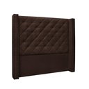 Ver imagem 1 de Cabeceira Vicenza Cama Box Queen 160 Cm Suede Café