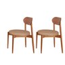 Conjunto com 2 Cadeiras em Madeira Maciça Hope - 1